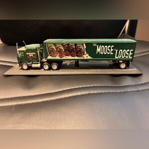 The Moose Loose match box truck with trailer
